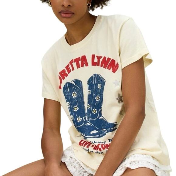 DAYDREAMER Loretta Lynn In Concert Tour Tee, Size M, New with Tag MSRP $85 - Picture 5 of 15